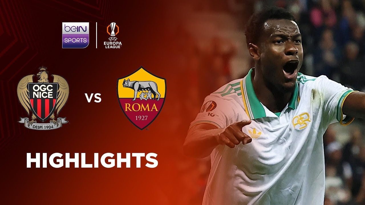 #ไฮไลท์ฟุตบอล [ นีซ 1 - 2 เอเอส โรม่า ] ยูฟ่า ยูโรป้า ลีก 2025/25.9.68