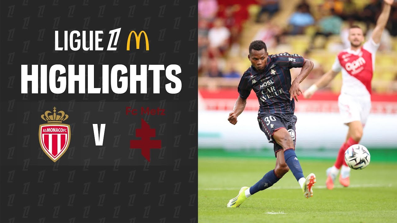 #ไฮไลท์ฟุตบอล [ โมนาโก 5 - 2 เม็ตซ์ ] ลีกเอิง ฝรั่งเศส 2025/22.9.68