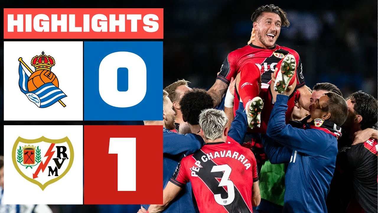 #ไฮไลท์ฟุตบอล [ เรอัล โซเซียดาด 0 - 1 ราโย่ บาเยกาโน่ ] ลาลีก้า สเปน 2025/6.10.68