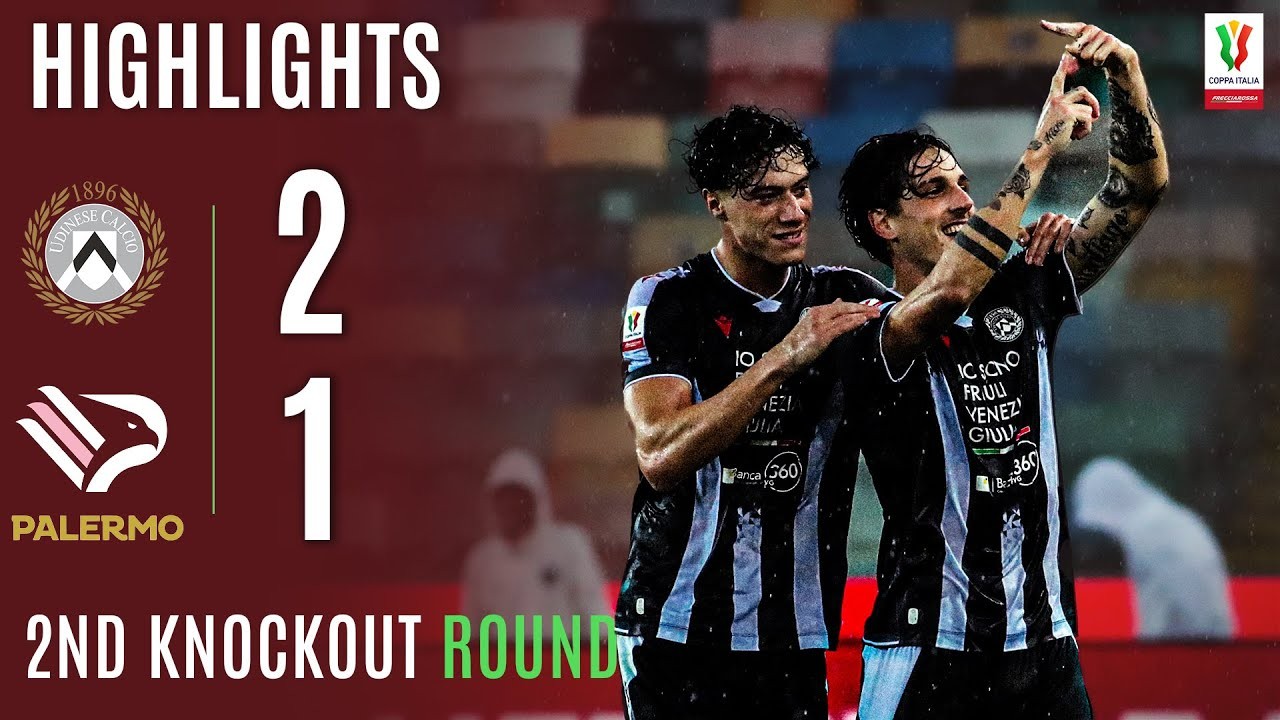 #ไฮไลท์ฟุตบอล [ อูดิเนเซ่ 2 - 1 ปาแลร์โม่ ] โคปปา อิตาเลีย คัพ 2025/24.9.68