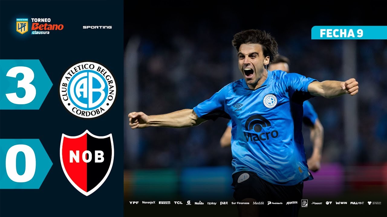 #ไฮไลท์ฟุตบอล [ เบลกราโน่ 3 - 0 นีเวลล์ โอลด์ บอยส์ ] อาร์เจนติน่า พรีเมียร์ ดิวิชั่น 2025/23.9.68