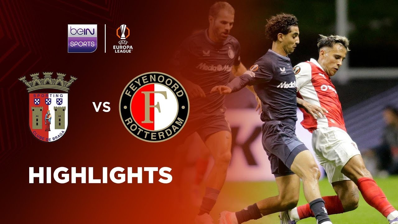 #ไฮไลท์ฟุตบอล [ สปอร์ติ้ง บราก้า 1 - 0 เฟเยนูร์ด ร็อตเธอร์ดัม ] ยูฟ่า ยูโรป้า ลีก 2025/25.9.68