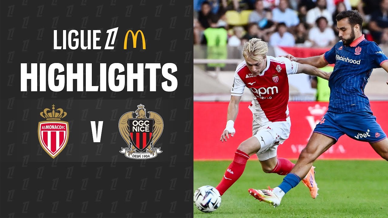 #ไฮไลท์ฟุตบอล [ โมนาโก 2 - 2 นีซ ] ลีกเอิง ฝรั่งเศส 2025/6.10.68